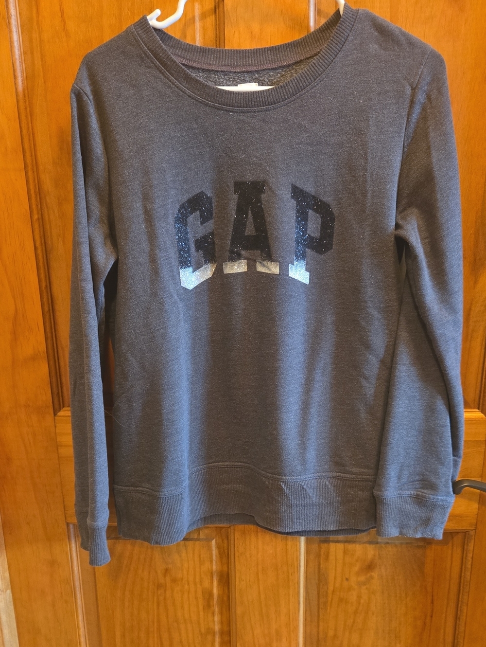 GAP Womens  Dark Gray Crewneck Sweatshirt Size M